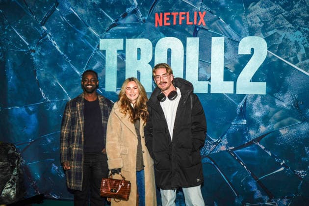 Premiere Troll 2 Oslo 20251124. Ankommer rod loper under premieren av storfilmen Troll 2 pa Colosseum kino mandag kveld. Foto: Thomas Fure NTB Oslo Norge QMiQSltYG3A EDITORIAL USE ONLY Ref:QMiQSltYG3A.jpg Copyright: xThomasxFurex xNTBx