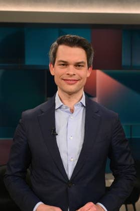 Politiker Christoph Ploß, CDU, Bundestagsabgeordneter und Koordinator der Bundesregierung für die maritime Wirtschaft, zu Gast in der ARD Talkshow Hart aber Fair mit dem Thema Rabattschlacht und Bestellwahn: Was ist der wahre Preis der Schnäppchen?