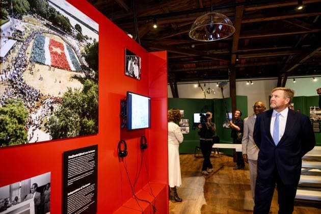 Amsterdam, The Netherlands, 2025-11-25 14:14:35 AMSTERDAM, 25-11-2025, Suriname Museum. King Willem-Alexander opens the Suriname Museum in Amsterdam on the 50th anniversary of the Republic of Suriname. The Suriname Museum is an initiative of the Our Suriname Association, which aims to bring together knowledge about Suriname s history, society, and culture in a central location. PHOTO: NLBeeld Patrick van Emst Credit: NL Beeld Patrick van Emst  Copyright: xx x