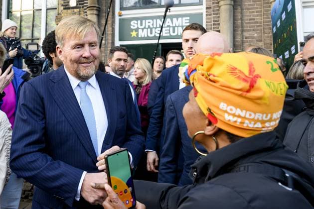 Amsterdam, The Netherlands, 2025-11-25 14:59:26 AMSTERDAM, 25-11-2025, Suriname Museum. King Willem-Alexander opens the Suriname Museum in Amsterdam on the 50th anniversary of the Republic of Suriname. The Suriname Museum is an initiative of the Our Suriname Association, which aims to bring together knowledge about Suriname s history, society, and culture in a central location. PHOTO: NLBeeld Patrick van Emst Credit: NL Beeld Patrick van Emst  Copyright: xx x