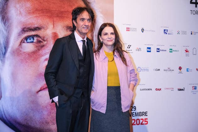 43rd Torino Film Festival 2025 - Day 5 in Italy, 25 November 2025 Giulio Base and Juliette Binoche attend during the 43rd Torino Film Festival 2025 on November 25, 2025 in Turin, Italy., Credit:Davide Di Lalla - Unicode Images Avalon Italy, Turin, Museum of Radio and Television,  Copyright: xDavidexDixLallax-xUnicodexImagesx xAvalonx 1054564892