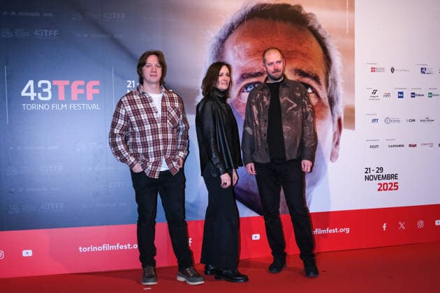 43rd Torino Film Festival 2025 - Day 5 in Italy, 25 November 2025 (L to R) Jarmo Reha, Eeva Mägi and Sten-Johan Lill attend during the 43rd Torino Film Festival 2025 on November 25, 2025 in Turin, Italy., Credit:Davide Di Lalla - Unicode Images Avalon Italy, Turin, Museum of Radio and Television,  Copyright: xDavidexDixLallax-xUnicodexImagesx xAvalonx 1054564914