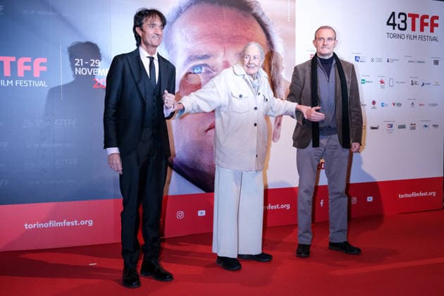 43rd Torino Film Festival 2025 - Day 5 in Italy, 25 November 2025 (L to R) Franco Nero, Vanessa Redgrave and Carlo Gabriel Nero attend during the 43rd Torino Film Festival 2025 on November 25, 2025 in Turin, Italy., Credit:Davide Di Lalla - Unicode Images Avalon Italy, Turin, Museum of Radio and Television,  Copyright: xDavidexDixLallax-xUnicodexImagesx xAvalonx 1054564952