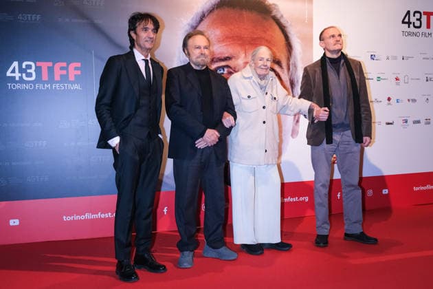 43rd Torino Film Festival 2025 - Day 5 in Italy, 25 November 2025 Giulio Base, Franco Nero, Vanessa Redgrave and Carlo Gabriel Nero attend during the 43rd Torino Film Festival 2025 on November 25, 2025 in Turin, Italy., Credit:Davide Di Lalla - Unicode Images Avalon Italy, Turin, Museum of Radio and Television,  Copyright: xDavidexDixLallax-xUnicodexImagesx xAvalonx 1054564957