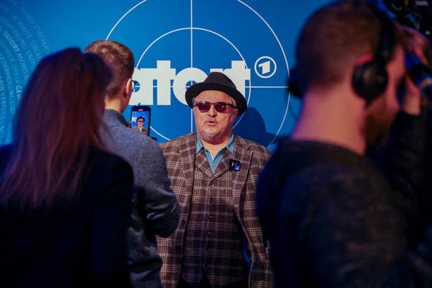Premiere Münster-Tatort. Pressetermin zur Premiere des neuen ;Münster-Tatort Die Erfindung des Rades. Die Ausstrahlung ist am 7. Dezember im Ersten und der ARD Mediathek. Axel Prahl, als Hauptkommissar Frank Thiel. Münster, Nordrhein-Westfalen, DEU, Deutschland, 25.11.2025