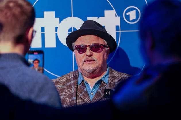 Premiere Münster-Tatort. Pressetermin zur Premiere des neuen ;Münster-Tatort Die Erfindung des Rades. Die Ausstrahlung ist am 7. Dezember im Ersten und der ARD Mediathek. Axel Prahl, als Hauptkommissar Frank Thiel. Münster, Nordrhein-Westfalen, DEU, Deutschland, 25.11.2025