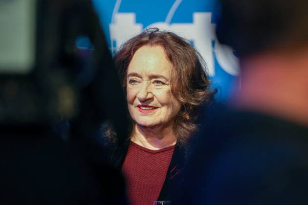 Premiere Münster-Tatort. Pressetermin zur Premiere des neuen ;Münster-Tatort Die Erfindung des Rades. Die Ausstrahlung ist am 7. Dezember im Ersten und der ARD Mediathek. Mechthild Großmann, als Wilhelmine Klemm. Münster, Nordrhein-Westfalen, DEU, Deutschland, 25.11.2025