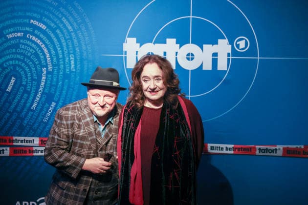 Premiere Münster-Tatort. Pressetermin zur Premiere des neuen ;Münster-Tatort Die Erfindung des Rades. Die Ausstrahlung ist am 7. Dezember im Ersten und der ARD Mediathek. Axel Prahl, als Frank Thiel und Mechthild Großmann, als Wilhelmine Klemm. Thiel. Münster, Nordrhein-Westfalen, DEU, Deutschland, 25.11.2025