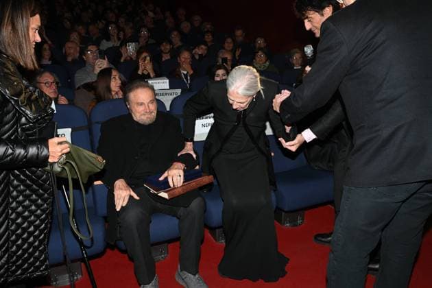 43rd Turin Film Festival - Awarding of The Mole Stella to Vanessa Redgrave Franco Nero, Vanessa Redgrave Franco Nero, Vanessa Redgrave during the 43rd Turin Film Festival - Awarding of The Mole Stella to Vanessa Redgrave. Day 4 - Mole Stars Award to Vanessa Redgrave. Turin, Italy on November 25, 2025. Photo by Maurizio D Avanzo MD Photo IPA ABACAPRESS.COM Turin Italy  Copyright: xIPA ABACAx