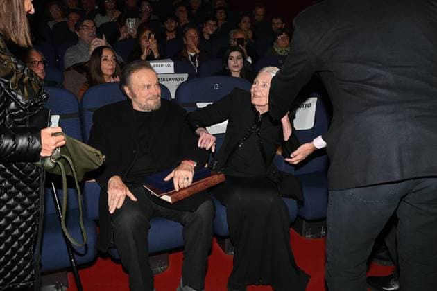 43rd Turin Film Festival - Awarding of The Mole Stella to Vanessa Redgrave Franco Nero, Vanessa Redgrave Franco Nero, Vanessa Redgrave during the 43rd Turin Film Festival - Awarding of The Mole Stella to Vanessa Redgrave. Day 4 - Mole Stars Award to Vanessa Redgrave. Turin, Italy on November 25, 2025. Photo by Maurizio D Avanzo MD Photo IPA ABACAPRESS.COM Turin Italy  Copyright: xIPA ABACAx