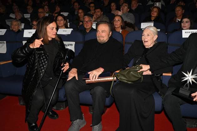 43rd Turin Film Festival - Awarding of The Mole Stella to Vanessa Redgrave Franco Nero, Vanessa Redgrave Franco Nero, Vanessa Redgrave during the 43rd Turin Film Festival - Awarding of The Mole Stella to Vanessa Redgrave. Day 4 - Mole Stars Award to Vanessa Redgrave. Turin, Italy on November 25, 2025. Photo by Maurizio D Avanzo MD Photo IPA ABACAPRESS.COM Turin Italy  Copyright: xIPA ABACAx