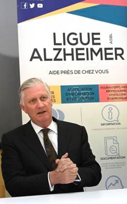 The King Visits Alzheimer Cafe JUPRELLE, BELGIUM - NOVEMBER 26 : King Philippe participates in a session of the Alzheimer Café in Juprelle, a ViADem municipality (dementia-friendly city or municipality). The Alzheimer Café is a meeting place where people with Alzheimer s disease, their loved ones, carers, healthcare providers and other interested parties can meet in a warm and informal atmosphere. Over snacks and drinks, they talk about daily life with the disease and work to break down taboos. It is not a medical consultation or therapy, but a place where people can get information, share experiences, find support and reduce loneliness. The meetings are organised by De Ligue Nationale Alzheimer Liga ASBL vzw Vog, chaired by Baroness Hen Copyright: xBertxVanxDenxBrouckex