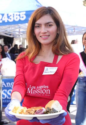 26 November 2025 - Los Angeles, California - Blanca Blanco,. 2025 Thanks & Giving On Skid Row held at Los Angeles Mission. Photo Copyright: xAdMediax