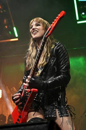 Halestorm performing at O2 Arena in London LONDON, ENGLAND - NOVEMBER 26: Lzzy Hale of ˜Halestorm™ performing at O2 Arena, Greenwich on November 26, 2025 in London, England. CAP MAR MAR Great Britain Copyright: xMartinxHarris CapitalxPicturesx