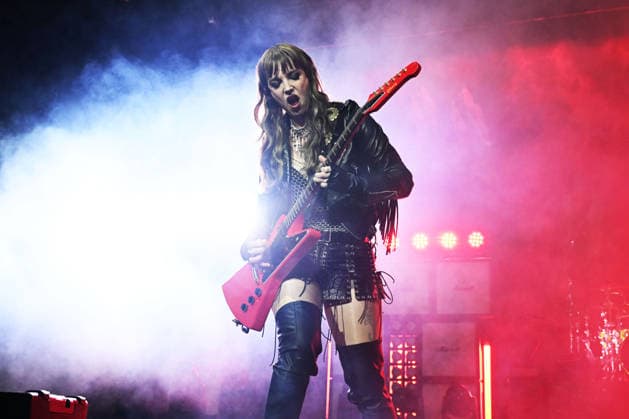 Halestorm performing at O2 Arena in London LONDON, ENGLAND - NOVEMBER 26: Lzzy Hale of ˜Halestorm™ performing at O2 Arena, Greenwich on November 26, 2025 in London, England. CAP MAR MAR Great Britain Copyright: xMartinxHarris CapitalxPicturesx
