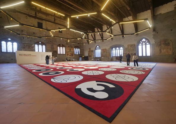 Matt Mullican s largest work, exhibited at the Palazzo della Ragione in Bergamo Alta, is a symbolic system composed of signs, diagrams, pictograms, and symbols.  Copyright: xLucaxPontix xipa-agency.netx xLucaxPonti Ipaxagencyx IPA_Agency_IPA68468071
