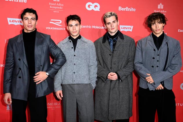 Tim Schaecker, Julien Brown, Luis Freitag und Bene Schulz von den Elevator Boys bei der 27. Verleihung der GQ Men of the Year Awards 2025 im Metropol. Berlin, 27.11.2025