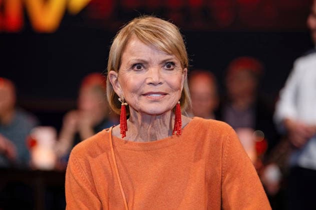 MDR - Riverboat. Schauspielerin Helga Ursula Uschi Glas anläßlich der Aufzeichnung der MDR - Talkshow Riverboat am 28.11.2025 in der Mediacity Leipzig. 20251128ADO0015