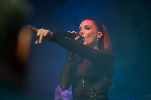 Lorena Gomez performs live in Madrid - 28 Nov 2025 Singer Lorena Gomez performs during the live presentation of her EP ERA at the Galileo Hall in Madrid. Madrid Spain Copyright: xAtilanoxGarciax xSOPAxImagesx photo01737