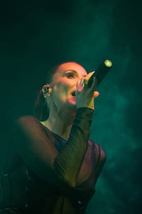 Lorena Gomez performs live in Madrid - 28 Nov 2025 Singer Lorena Gomez performs during the live presentation of her EP ERA at the Galileo Hall in Madrid. Madrid Spain Copyright: xAtilanoxGarciax xSOPAxImagesx photo01739