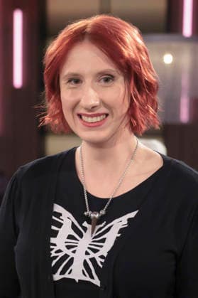 Lydia Benecke bei der Aufzeichnung der WDR-Talkshow Kölner Treff im WDR Studio BS 3. Köln, 28.11.2025