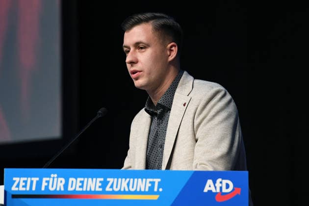Gründung der AfD-Jugendorganisation am 29.11.2025 in den Hessenhallen in Gießen Jean-Pascal Hohm ( Vorsitzender Generation Deutschland )