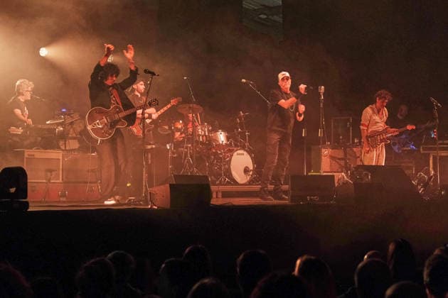 Music Concert - NEGRITA - CANZONI PER ANNI SPIETATI TOUR ELETTRICO IN TEATRO 2025 NEGRITA during NEGRITA - CANZONI PER ANNI SPIETATI TOUR ELETTRICO IN TEATRO 2025, Music Concert in MANTOVA, Italy, November 28 2025 MANTOVA PALAUNICAL Italy Copyright: xMariaxCristinaxNapolitanox xLiveMediax LPM_2169271