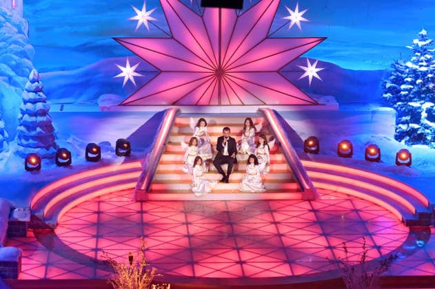 ARD: Das Adventsfest der 100.000 Lichter . Fernsehmoderator Florian Silbereisen während der ARD Fernsehshow Das Adventsfest der 100.000 Lichter am 29.11.2025 in Suhl. 20251129SBK0002