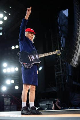 November 30, 2025, Adelaide, South Australia, Australia: AC DC Lead guitarist ANGUS YOUNG on Sunday at the BP Ultimate Adelaide Grand Final. Adelaide Australia - ZUMAf186 20251130_zsp_f186_097 Copyright: xJamesxForresterx