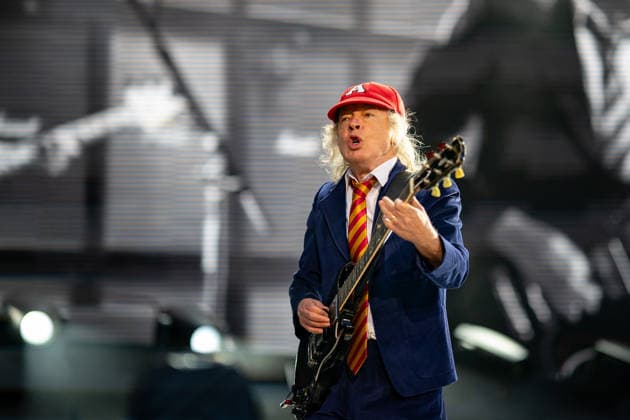 November 30, 2025, Adelaide, South Australia, Australia: AC DC Lead guitarist ANGUS YOUNG on Sunday at the BP Ultimate Adelaide Grand Final. Adelaide Australia - ZUMAf186 20251130_zsp_f186_105 Copyright: xJamesxForresterx