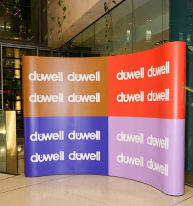 DÜWELL Public Opening Event - Das Logo des Center Düsseldorf DÜWELL NRW Deutschland