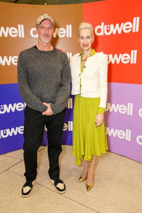 DÜWELL Public Opening Event - Jeannine Halene, Inhaberin Agentur Rheinschurken mit Deutsche Oper Düsseldorf Ballettdirektor Raphael Coumes-Marquet Düsseldorf DÜWELL NRW Deutschland