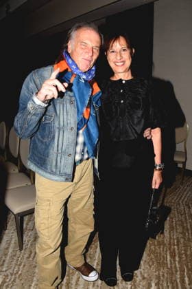 Wolfgang Fierek Schauspieler Musiker Djamila Fierek Kuenstlerin Muenchen 01.12.2025 Hotel Vierjahreszeiten-Kempinski Buch Vorstellung von Fritz Egner Moderator -Mein Leben Zwischen Rhythm und Blues in Muenchen Foto Muenchen