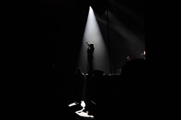 December 2, 2025, Frankfurt, Hesse, Germany: Lead singer Pelle Almqvist of the Swedish garage rock band The Hives performs during their concert in Frankfurt, Germany. Frankfurt Germany - ZUMAb332 20251202_zip_b332_010 Copyright: xMatiasxBasualdox
