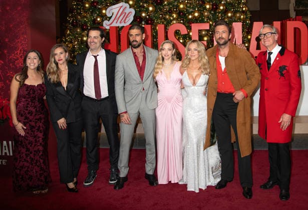 Celebrities attend the New York screening of The Housemaid Featuring: Laura Fischer, Todd Lieberman, Michele Morrone, Amanda Seyfried, Sydney Sweeney, Brandon Sklenar, Paul Feig with guests Where: New York, New York, United States When: 03 Dec 2025 Credit: Janet Mayer INSTARimages.com EDITORIAL USE ONLY. NOT FOR USE BY NEWSPAPERS BASED IN THE UK. Copyright: xx instar55309719
