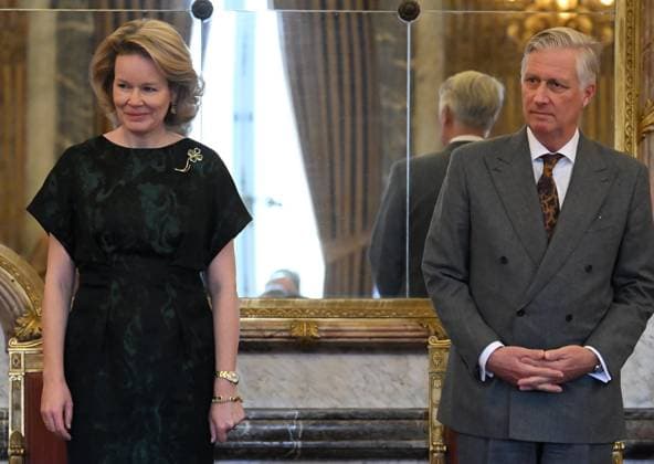 The King and Queen welcome the new Court Suppliers for the 2025 session BRUSSELS, BELGIUM - DECEMBER 3 : King Philippe and Queen Mathilde welcome the new Court Suppliers to the Royal Household for the 2025 session: on December 03, 2025 in Brussels, Belgium, 03 12 2025 Brussels Belgium  Copyright: xBertxVanxDenxBrouckex