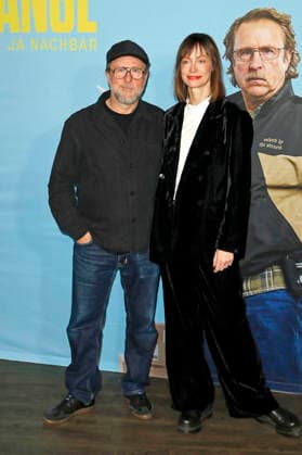 Bjarne Mädel und Katharina Marie Schubert bei der Preview der NDR Komödie Prange - Man ist ja Nachbar im UCI Mundsburg, Hamburg, 03.12.2025