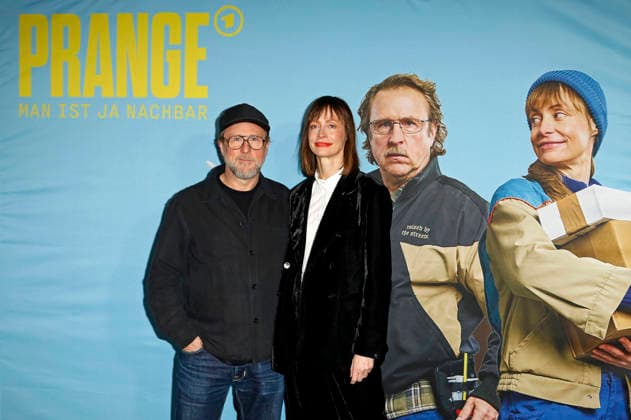 Bjarne Mädel und Katharina Marie Schubert bei der Preview der NDR Komödie Prange - Man ist ja Nachbar im UCI Mundsburg, Hamburg, 03.12.2025