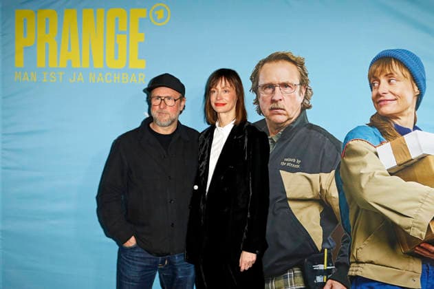 Bjarne Mädel und Katharina Marie Schubert bei der Preview der NDR Komödie Prange - Man ist ja Nachbar im UCI Mundsburg, Hamburg, 03.12.2025