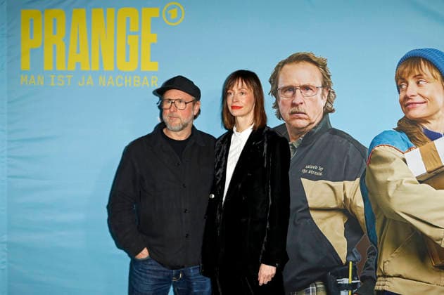 Bjarne Mädel und Katharina Marie Schubert bei der Preview der NDR Komödie Prange - Man ist ja Nachbar im UCI Mundsburg, Hamburg, 03.12.2025
