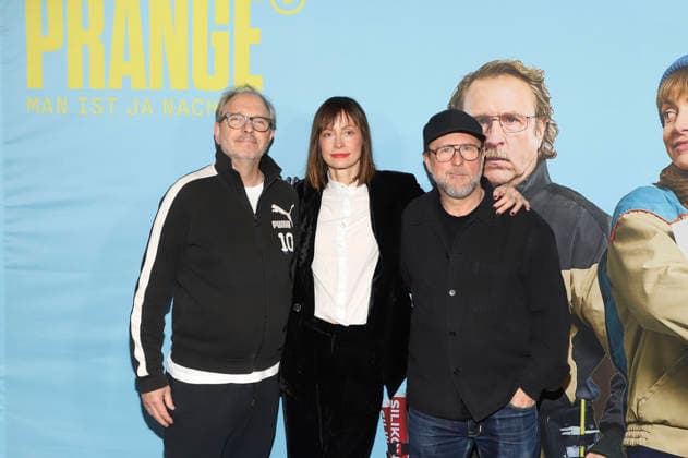 Olli Dittrich, Katharina Marie Schubert und Bjarne Mädel bei der Preview der NDR Komödie Prange - Man ist ja Nachbar im UCI Mundsburg, Hamburg, 03.12.2025