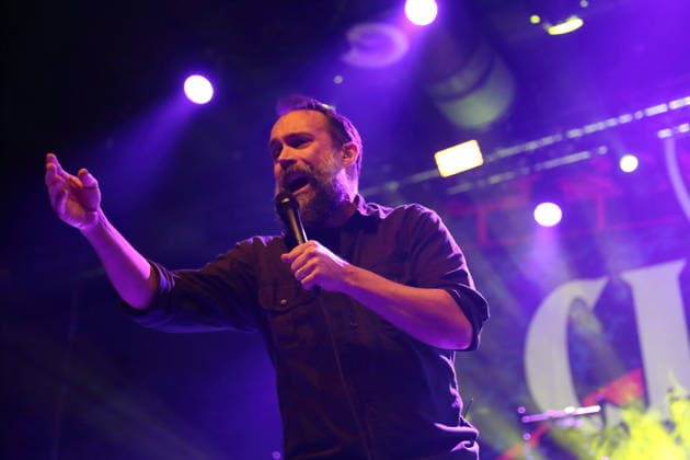 Neil Fallon von der Band Clutch bei einem Konzert im Huxleys Neue Welt in Berlin, 3. Dezember 2025. Clutch Konzert Berlin