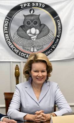 Queen Mathilde visits the Emergency Victim Assistance (EVA) BRUSSELS, BELGIUM - DECEMBER 04 : Queen Mathilde visits the Emergency Victim Assistance (EVA) unit of the Brussels Capital Ixelles police zone. EVA, created five years ago, is a specialised police service that supports victims of sexual and or domestic violence (Presentation of the EVA unit, visit to the video-recorded interview room and explanations by two members of the unit, tour of the victim interview room, presentation and testimony from a victim and meeting with the judicial assistance dog) on December 4, 2025 in Brussels, Belgium, 04 12 2025 Brussels Belgium  Copyright: xDidierxLebrunx