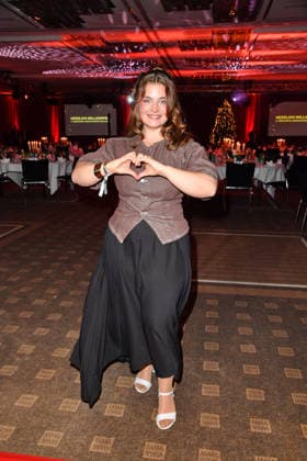 Ronja Forcher bei der 2. Kindeswohl-Berlin Charity Gala 2025 im Hotel Pullman Berlin Schweizerhof in Berlin 04.12.2025