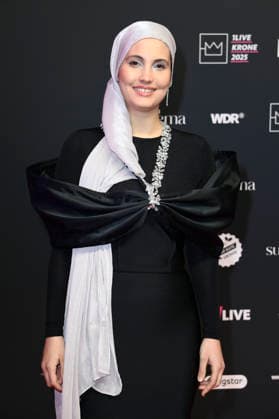 Anissa Loucif bei der 26. Verleihung der 1Live Krone 2025 im Lokschuppen. Bielefeld, 04.12.2025