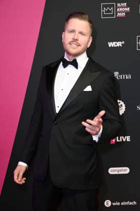 Finch bei der 26. Verleihung der 1Live Krone 2025 im Lokschuppen. Bielefeld, 04.12.2025