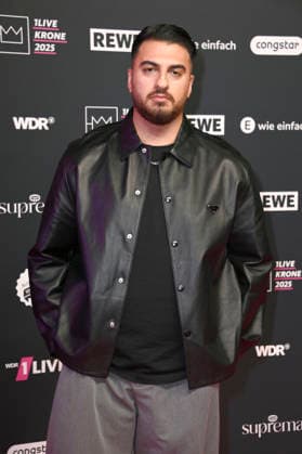 Tahsim Durgun bei der 26. Verleihung der 1Live Krone 2025 im Lokschuppen. Bielefeld, 04.12.2025