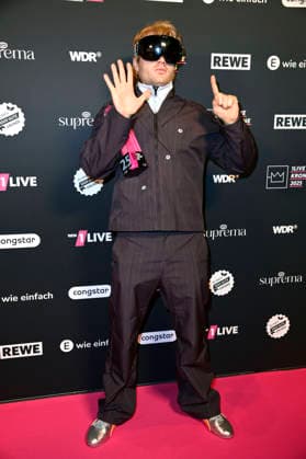 Ski Aggu bei der 26. Verleihung der 1Live Krone 2025 im Lokschuppen. Bielefeld, 04.12.2025
