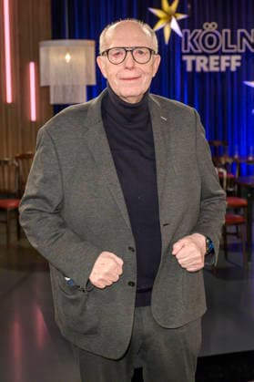 Reiner Calmund bei der Aufzeichnung der WDR-Talkshow Kölner Treff im WDR Studio BS 3. Köln, 04.12.2025