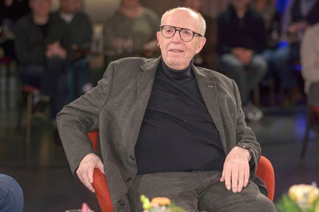 Reiner Calmund bei der Aufzeichnung der WDR-Talkshow Kölner Treff im WDR Studio BS 3. Köln, 04.12.2025
